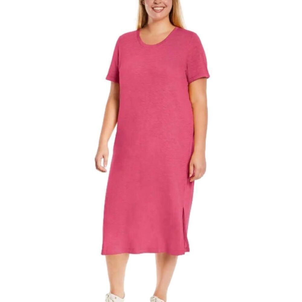 Jessica Simpson Women's Midi Casual Dresses Black Pink 2X NWT 2 Dresses! - Picture 3 of 9